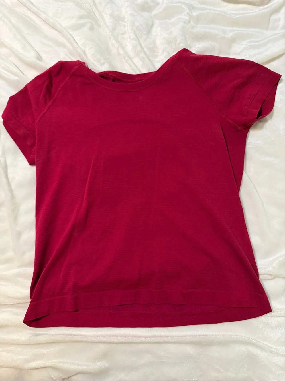 lululemon athletica Short Sleeve Crew Tee in Berry